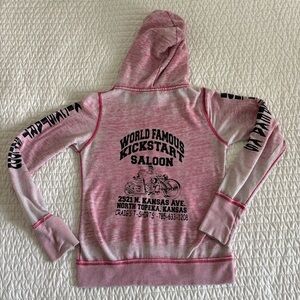 World Famous Kickstart Saloon Pink Hoodie
